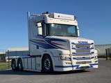 Scania T650 V8, TUFT TORPEDO, KLAPPEN AUSPUFF, LENKUNG, - Scania Holztransporter