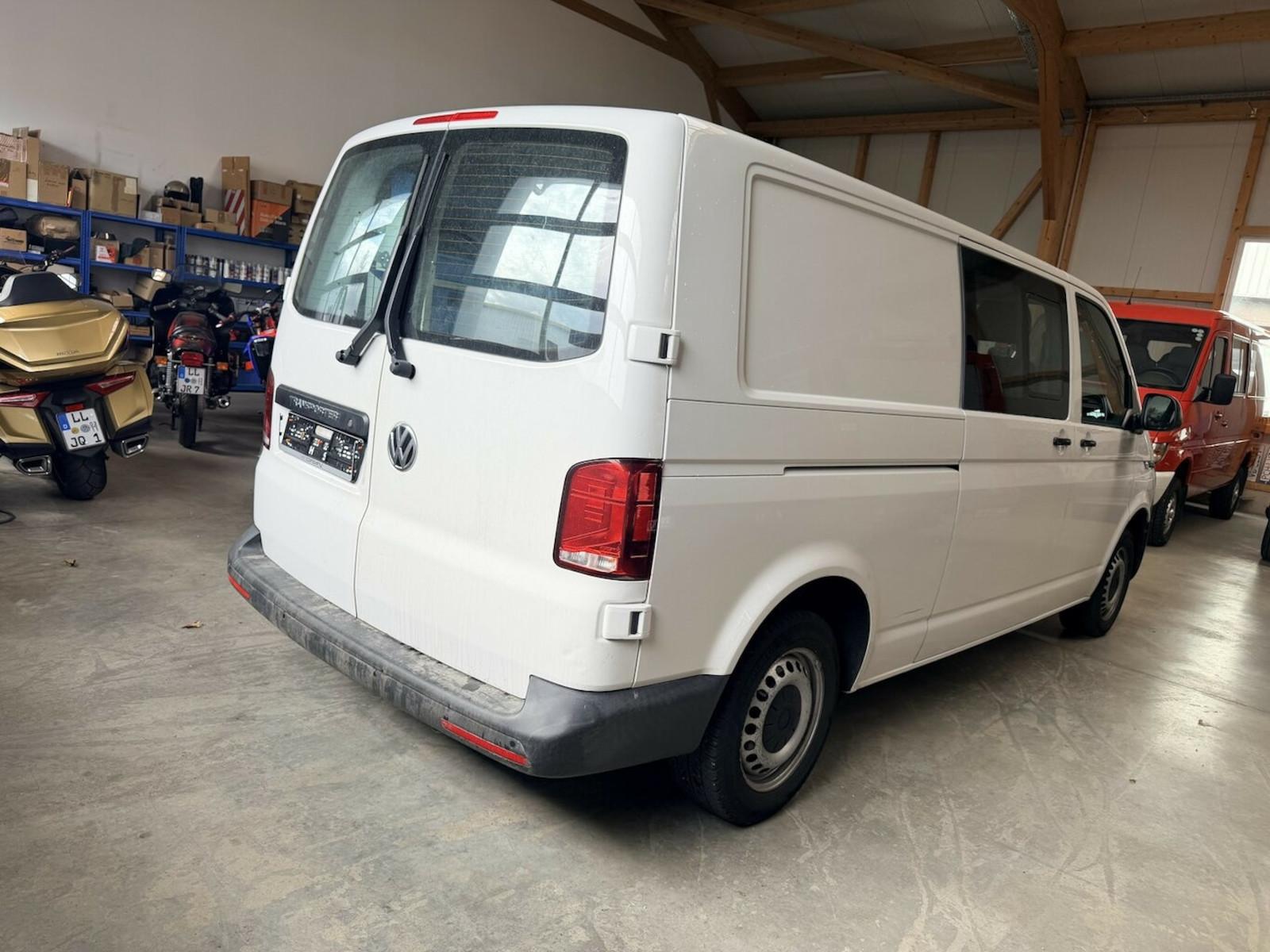 Volkswagen T6 andere T6.1 2.0 TDI Kasten 6-Sitzer lang 1. Hand, миниатюра 7