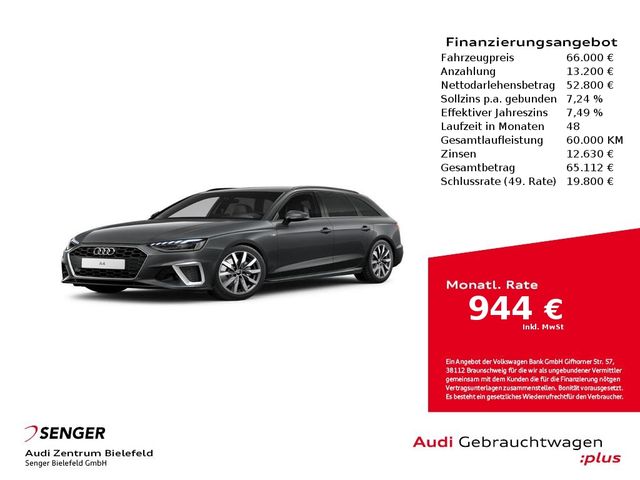 Audi A4 Avant S line 40 TFSI Business-Paket NAvi LED