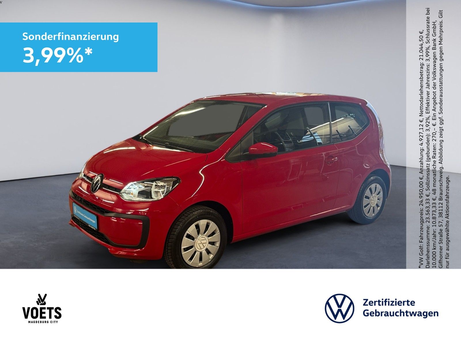 Volkswagen up 1.0 TSI Move KAM+GRA+PDC+KLIMA