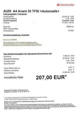 Fahrzeugabbildung Audi A4 Avant 35 TFSI >AUT/AHK/NAV/LEDER<
