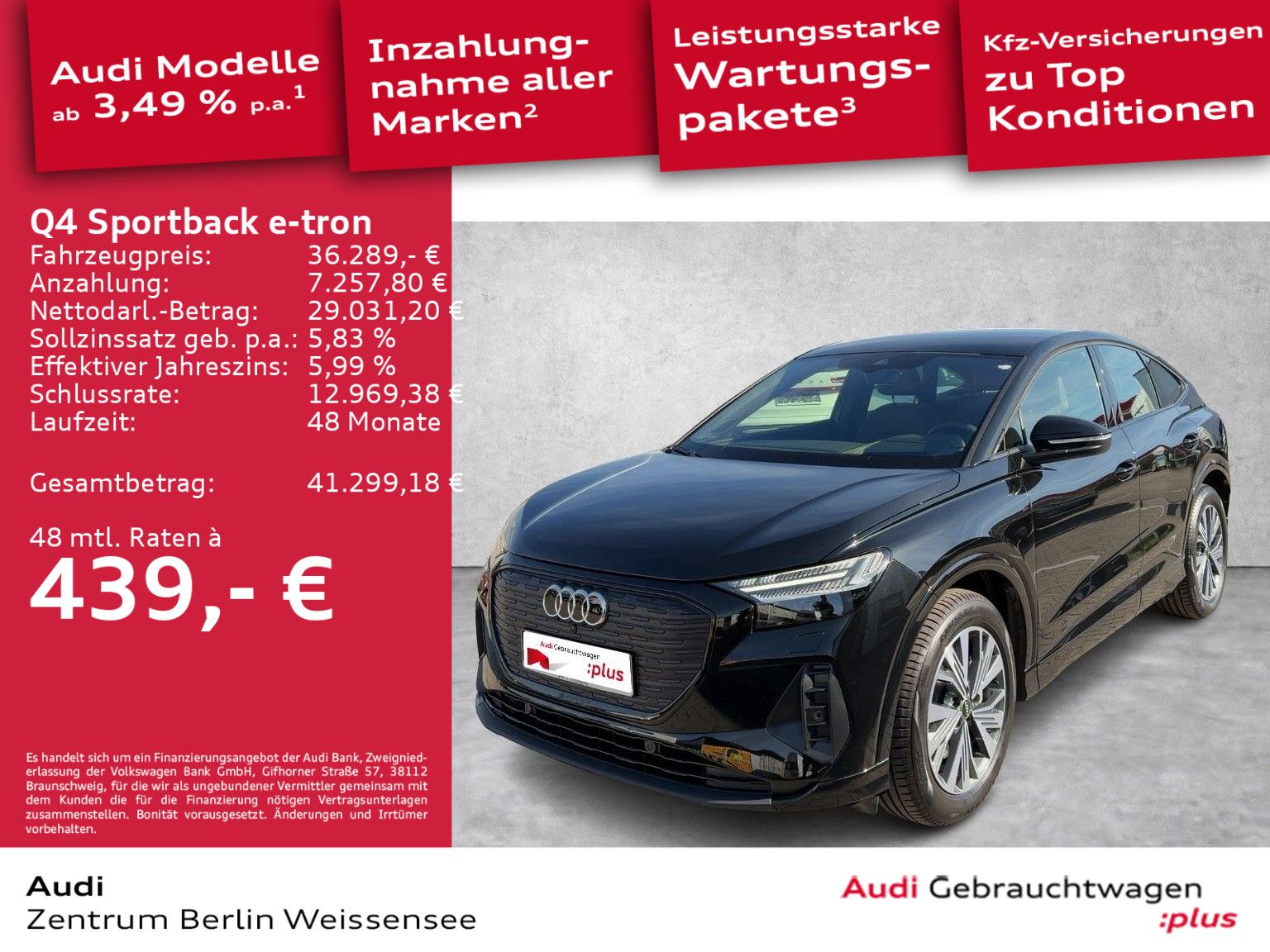 Audi Q4 Sportback 40 e-tron S-TRO*MATRIX*ACC*HUD*RFK* imagem 2
