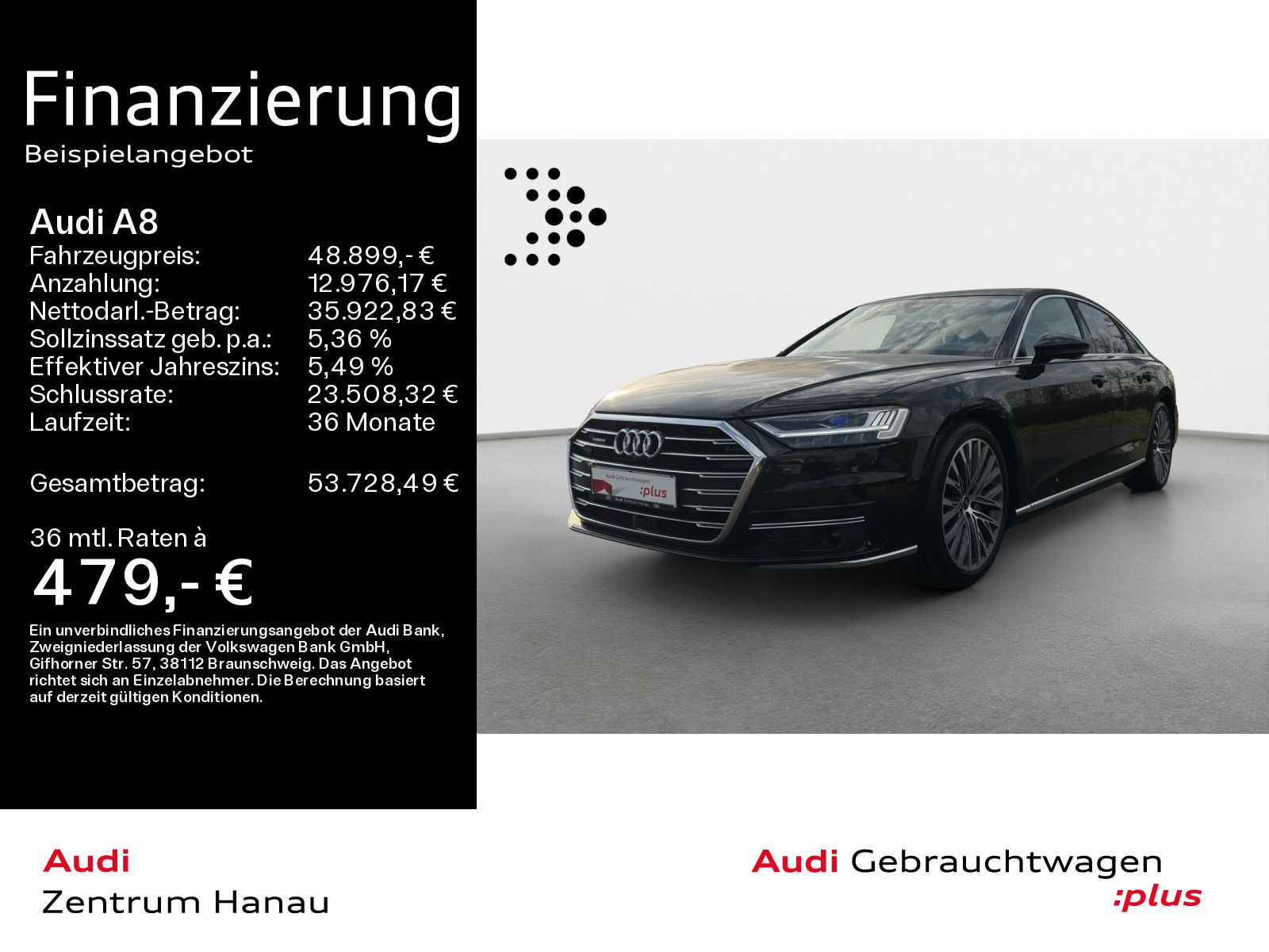 AUDI A8 50 TDI QUATTRO *PANO*HD MATRIX*HEAD UP*20ZOLL