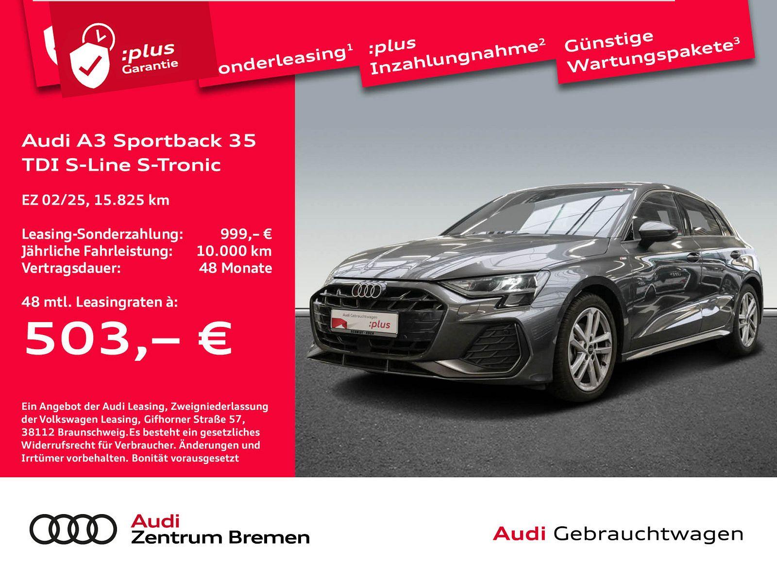 Audi A3 Sportback 35 TDI S-Line S-tronic UPE53 NAVI