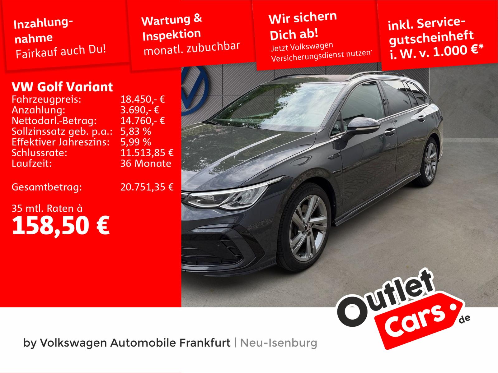 Volkswagen Golf VIII Variant 2.0 TDI DSG R-Line Navi Sprach
