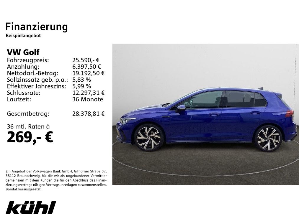 Volkswagen Golf VIII 1.5 eTSI DSG R-Line Navi Kamera LED LM foto 2