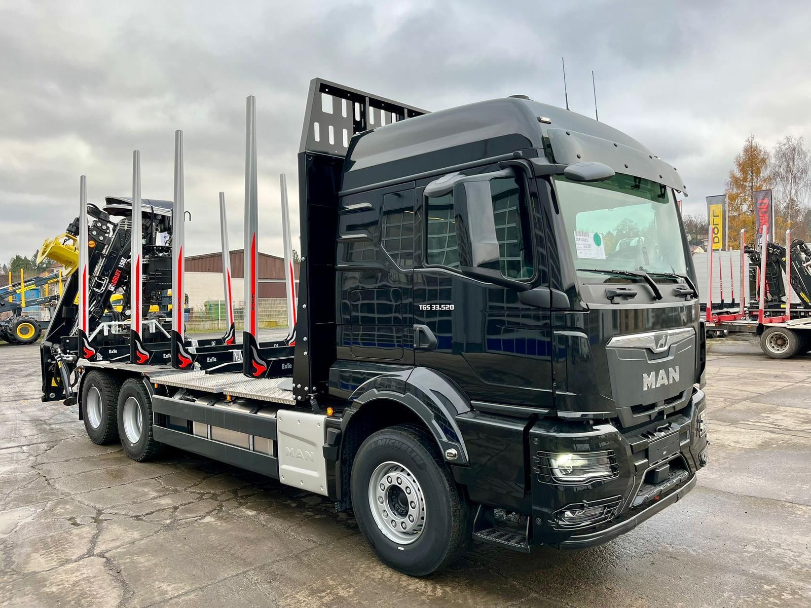 MAN TGS 33.520 6x4 Kurzholz Loglift 150Z Miete mögl.