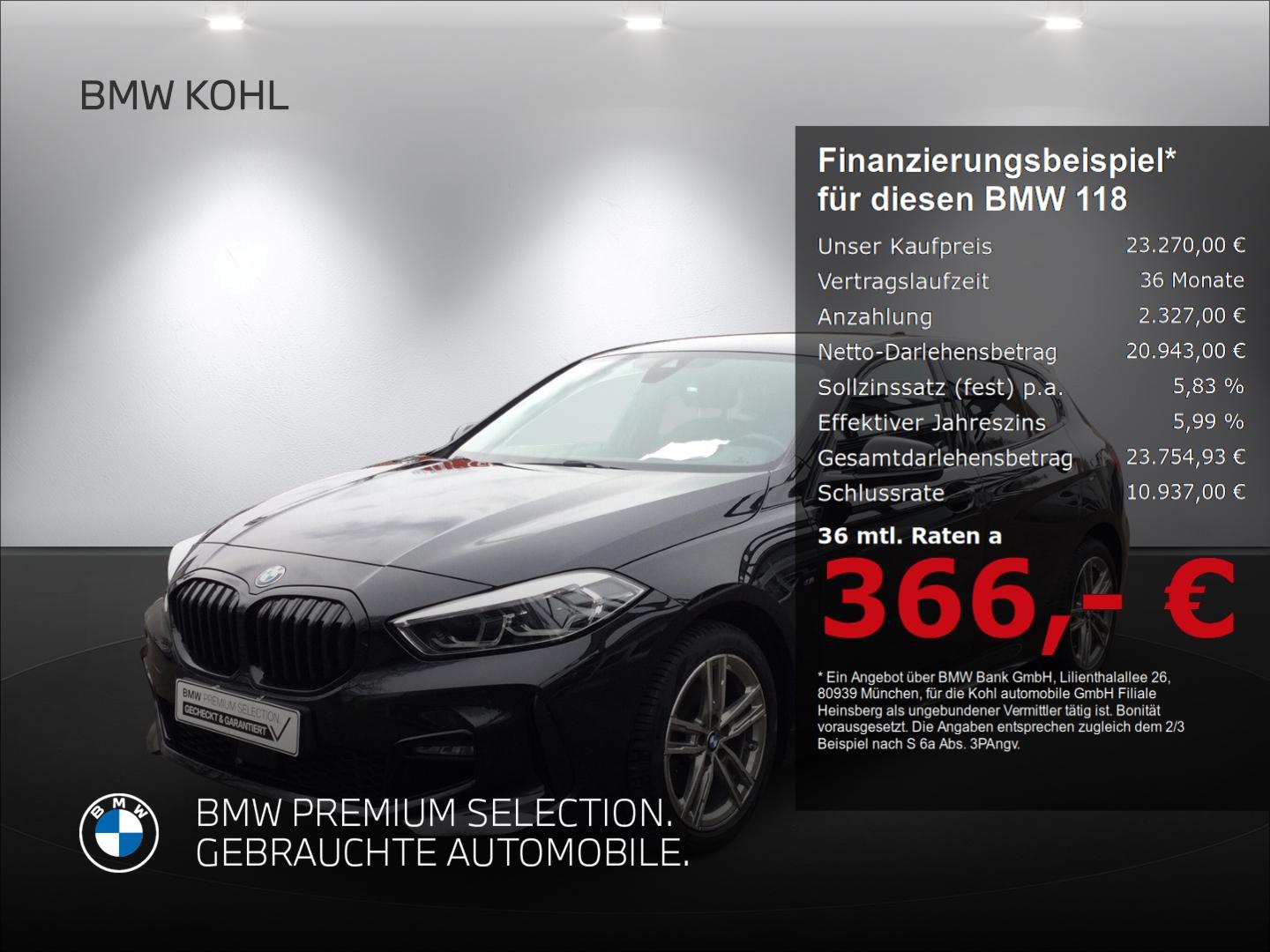 BMW 118 i M Sport Sonnenschutzverglasung Lenkradheiz