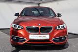 BMW 220 d Cabrio Luxury Line Autom. Leder RFK - mit Diesel-Antrieb: Orange, Cabrio