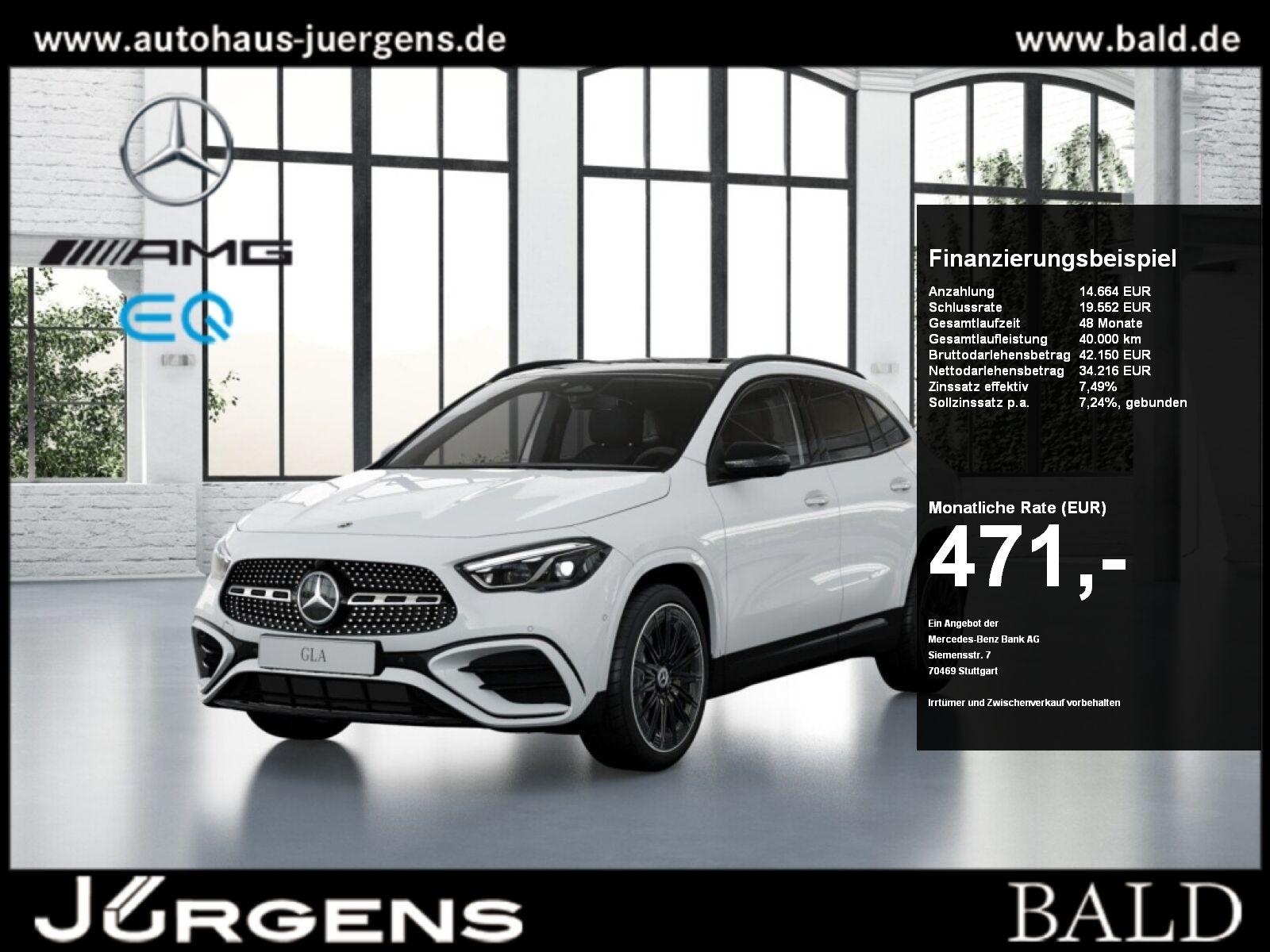 MERCEDES-BENZ GLA 220 d 4M AMG-Sport/MLB/360/Pano/AHK/Night/20