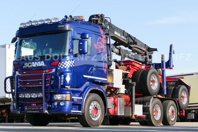 Scania R480 Holztransporter Gesamtzug 6x2 Kran Euro 5