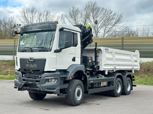 MAN TGS 33.440 6x6 /3-Seiten- Kipper /  HIAB 228-4