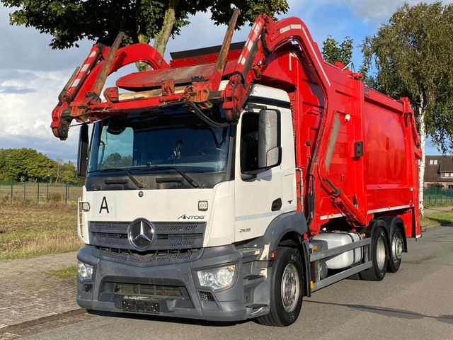 Mercedes-Benz 2535  Heil Schmidt Überkopflader Pappe Papier