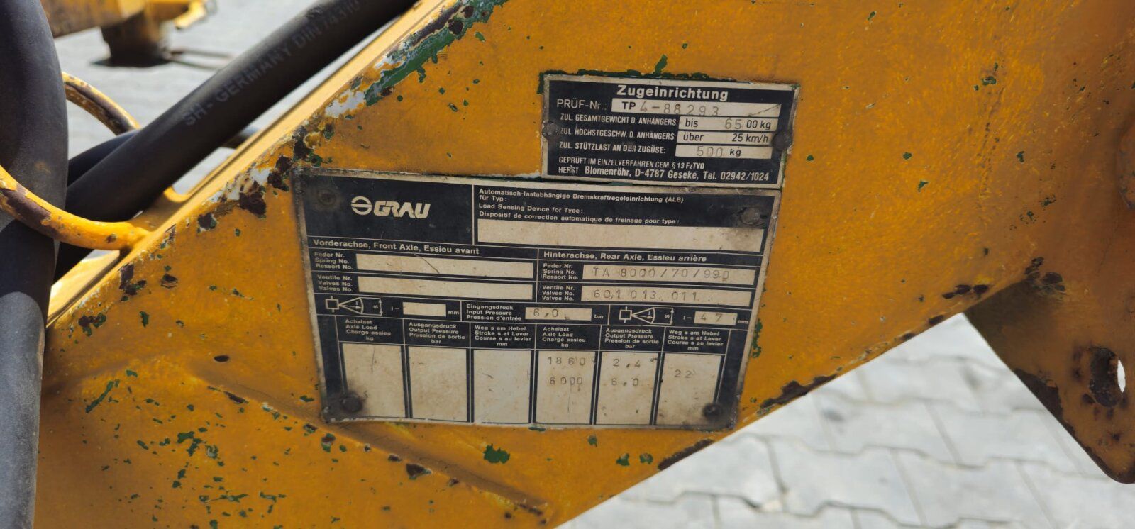 Fahrzeugabbildung Blomenröhr TP4-88293 /Rampen