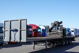 Samro NACZEPA PLATFORMA / + HDS HIAB R 150 F3 - WYSÓW - Samro LKWs