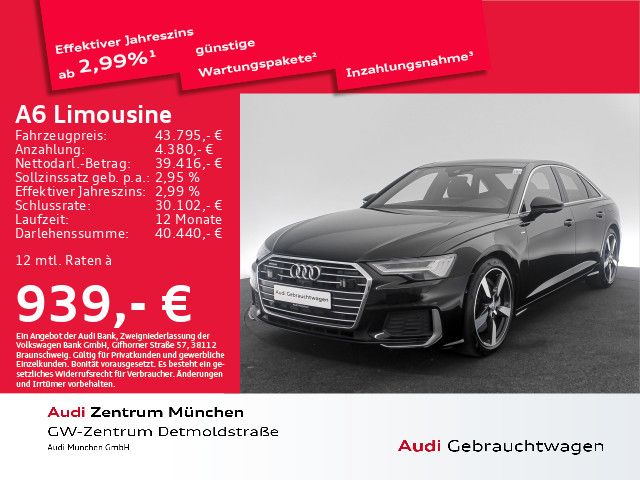 Audi A6 Limousine 50 TFSI e qu. S tronic S line Pano/