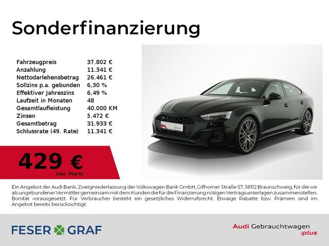 Audi A5 Sportback 40 TDI qu S Line Int Leder,Navi,Mat