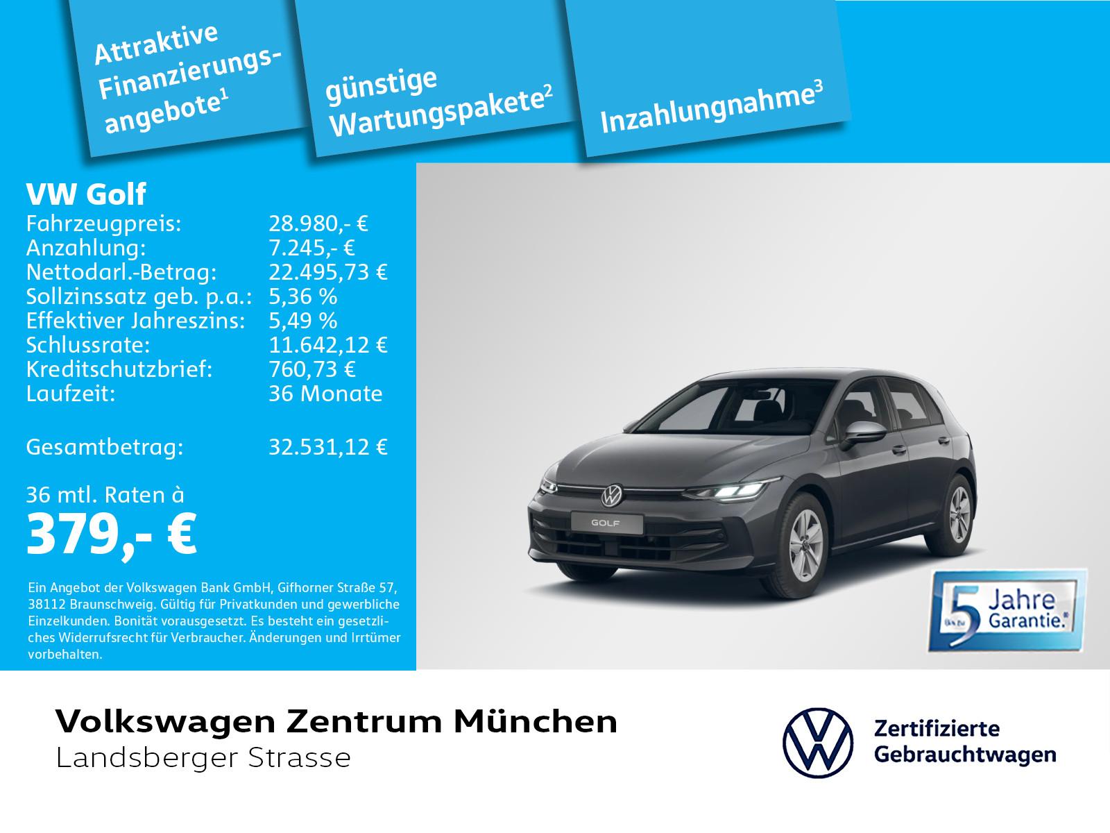Volkswagen Golf VIII Life 1.5 eTSI ACC LED Navi ParkAssistP, миниатюра 3