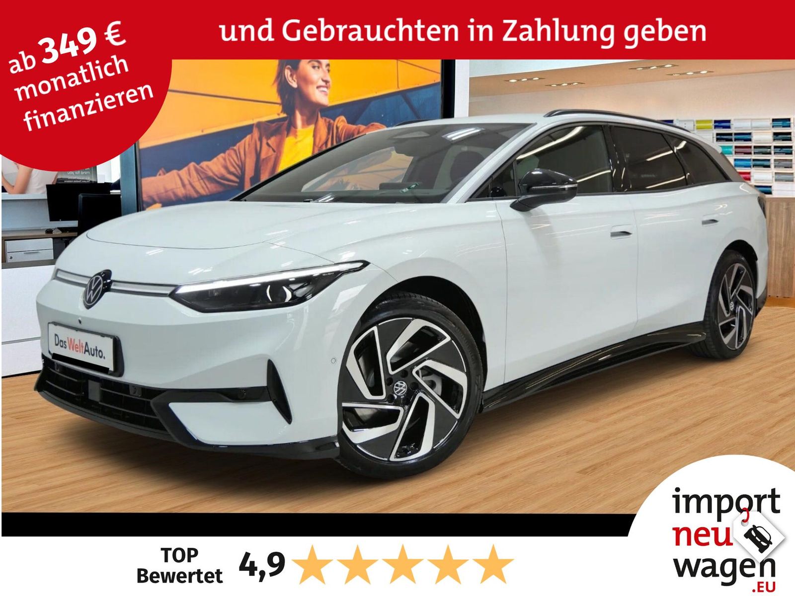Volkswagen ID.7 Tourer Pro S AHK+Wärmepumpe+360° Kamera