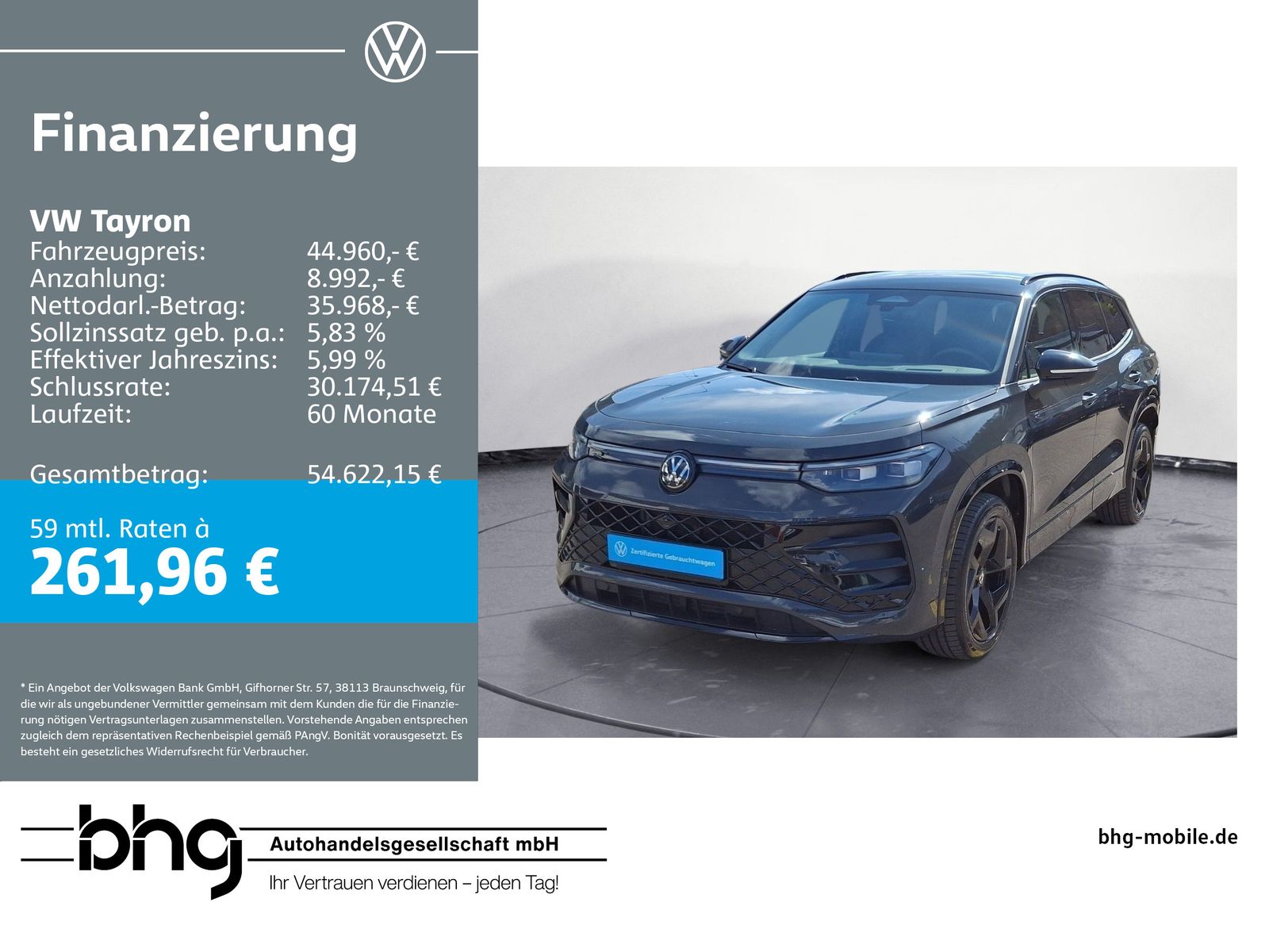 Volkswagen Tayron 2.0 TDI SCR 4MOTION DSG R-Line Kamera