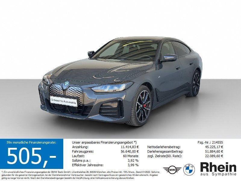 BMW i4 xDrive40 Gran Coupe M Sport Pro LiveCock.LED.