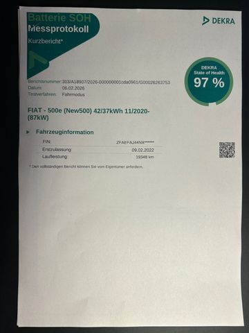 Fahrzeugabbildung Fiat 500 e La Prima 42kwh