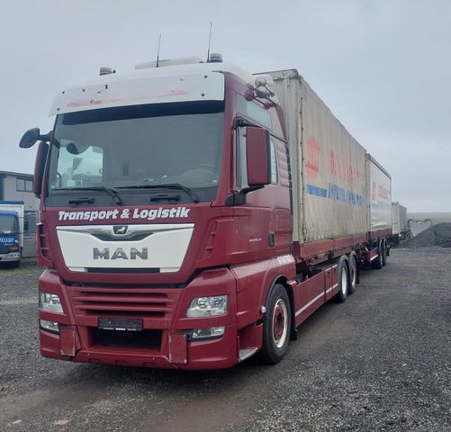 MAN TGX 26.500 BDF + Tandem Anhänger + 2x Brücke