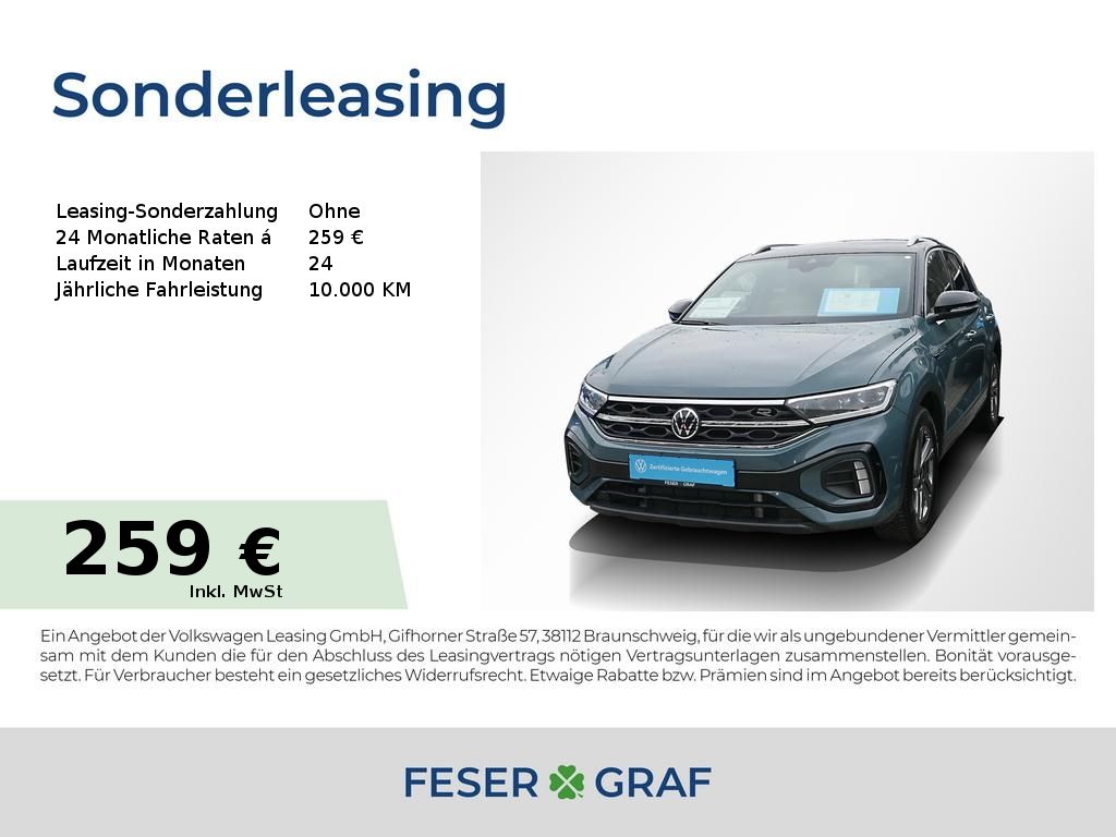Volkswagen T-Roc 1.5 TSI R-Line DSG ACC AHK LED Navi RüKa