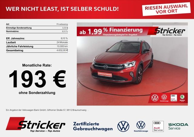 Volkswagen Taigo Style 1.0TSI DSG 193,-ohne Anzahlung Navi