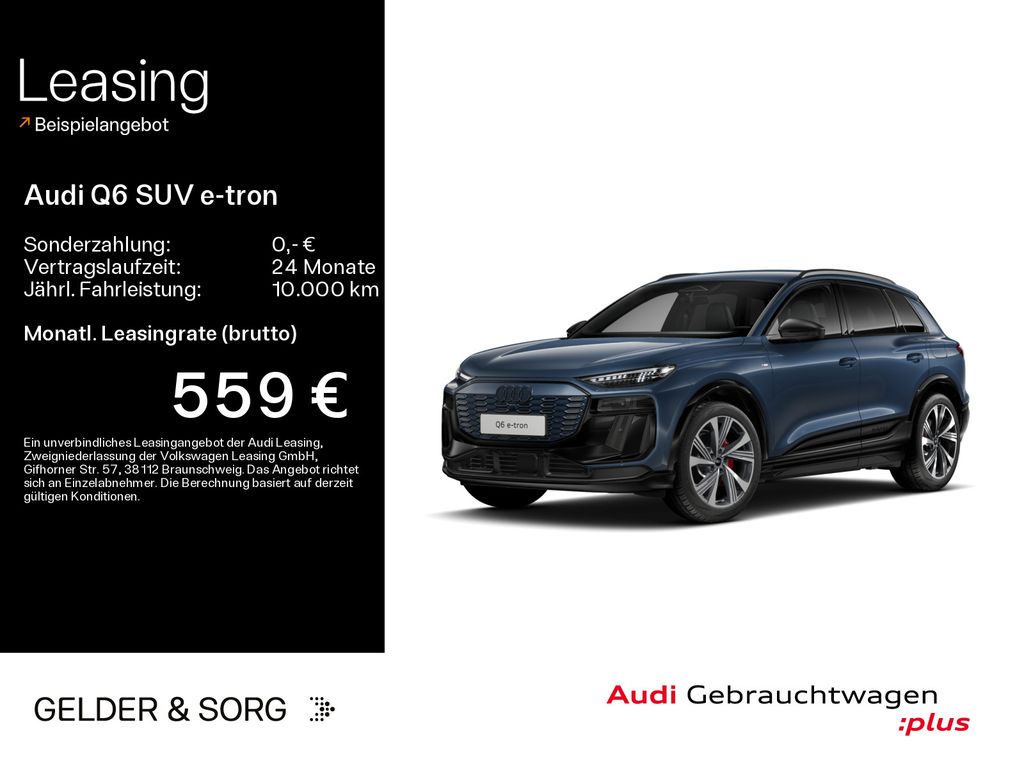 Audi Q6 SUV e-tron qu.S line 285 kW 560km/WLTP*Air*
