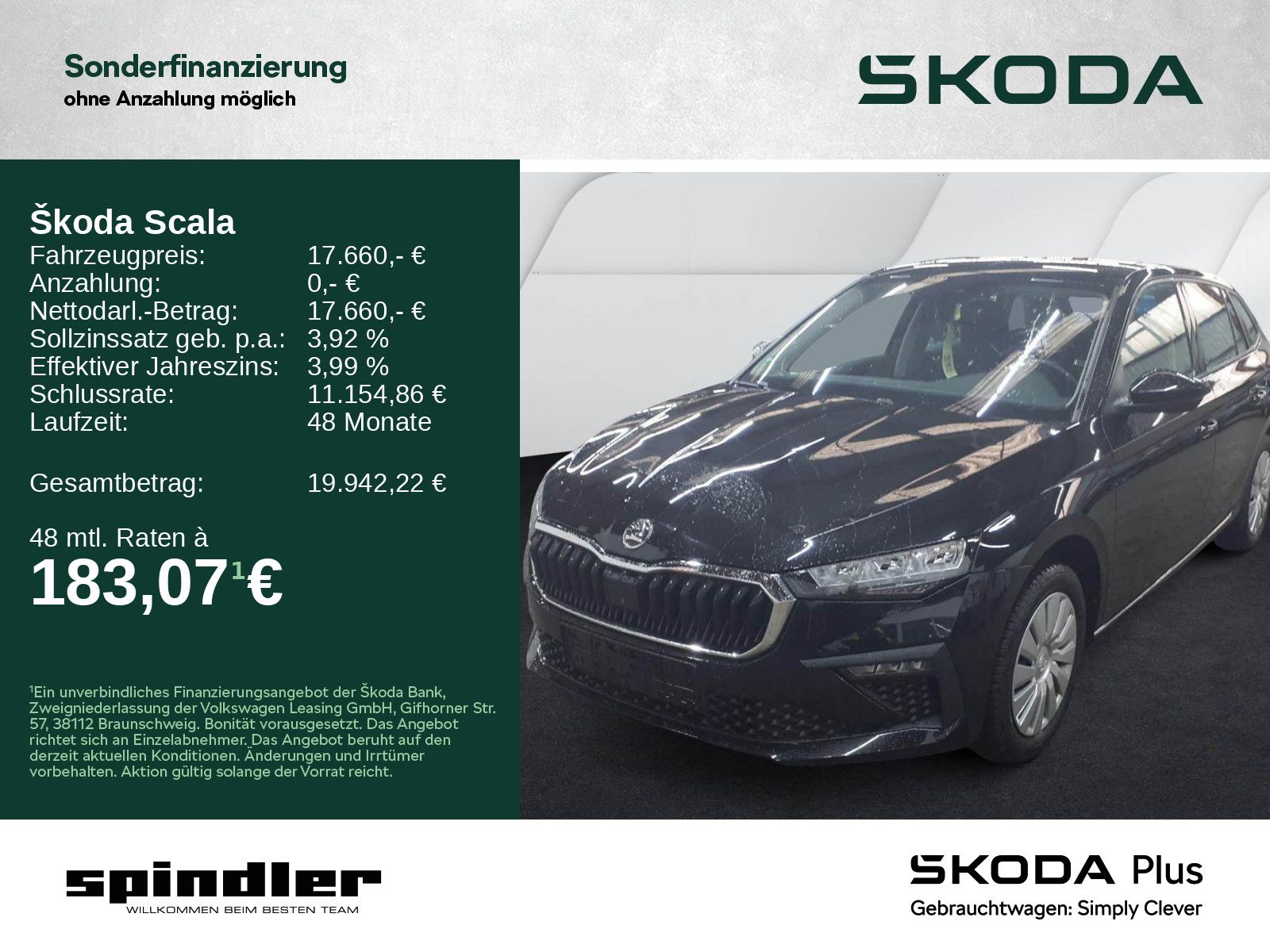 Skoda Scala Essence 1.0 TSI / Bluetooth, LED, SHZ, DAB