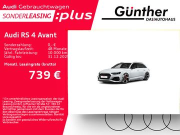 Audi Leasingangebot: Audi RS 4 Avant +WINTERRÄDER+HUD+SPORTABGAS+MATRIX+
