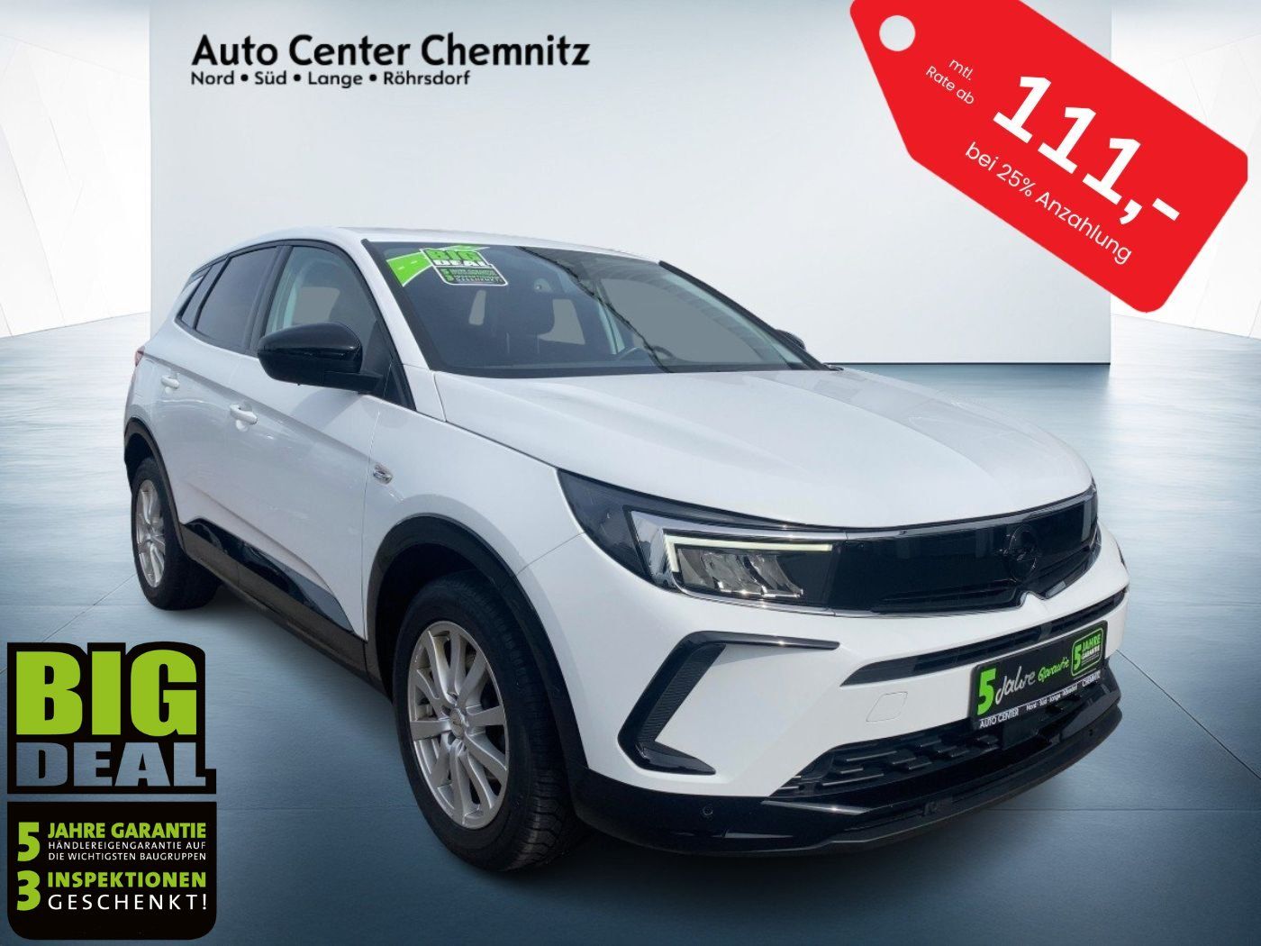 Opel Grandland 1.2 GS Line LED/Leder/Ergo/PDC/Kamera