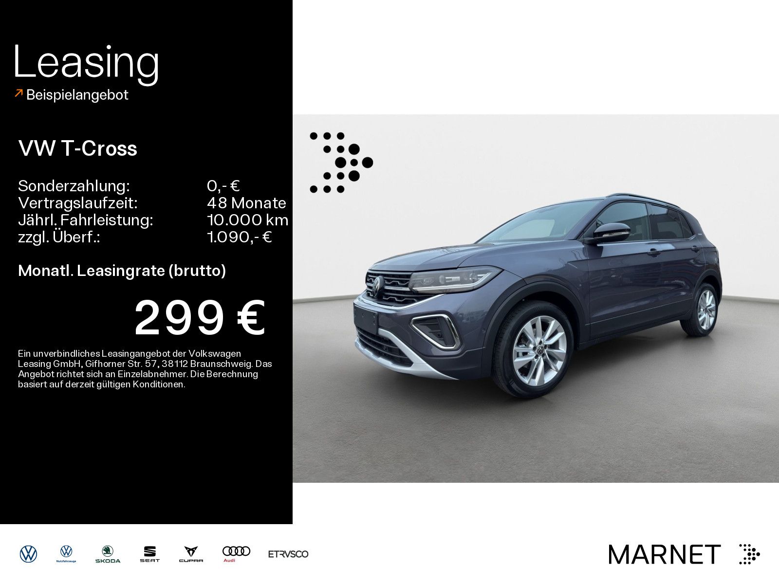 Volkswagen T-Cross Life 1.0 l TSI OPF 85 kW (116 PS ) 7-Gan