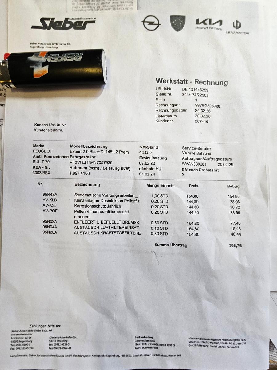 Peugeot Expert Kasten Premium L2 AHK,Klima,Mwst.