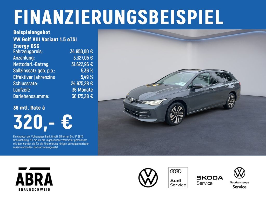 Golf VIII Variant 1.5 eTSI Energy DSG TAGESZULAS