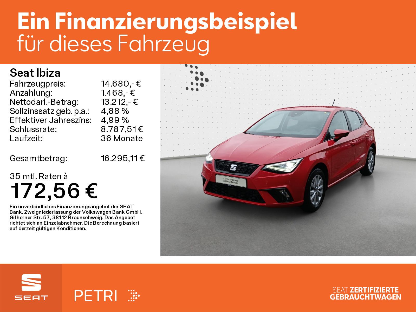 Seat Ibiza Style 1.0 TSI*KAM*SHZ*LED*PDC*AC*APP