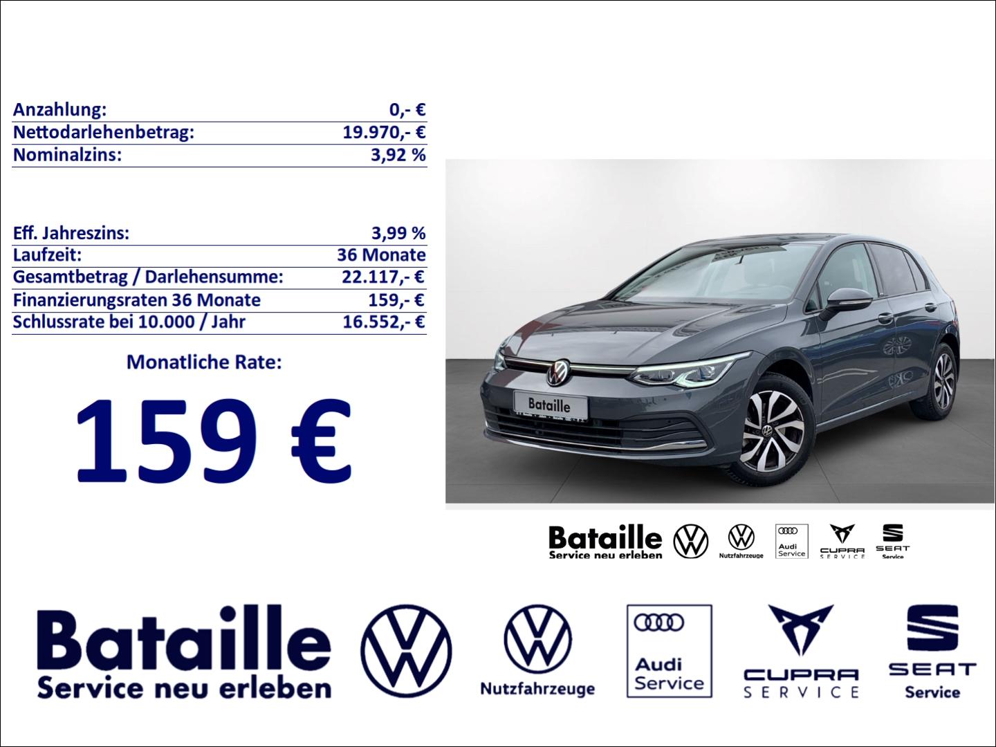 Volkswagen Golf VIII 1.5 TSI Active StandHZG Navi Kamera