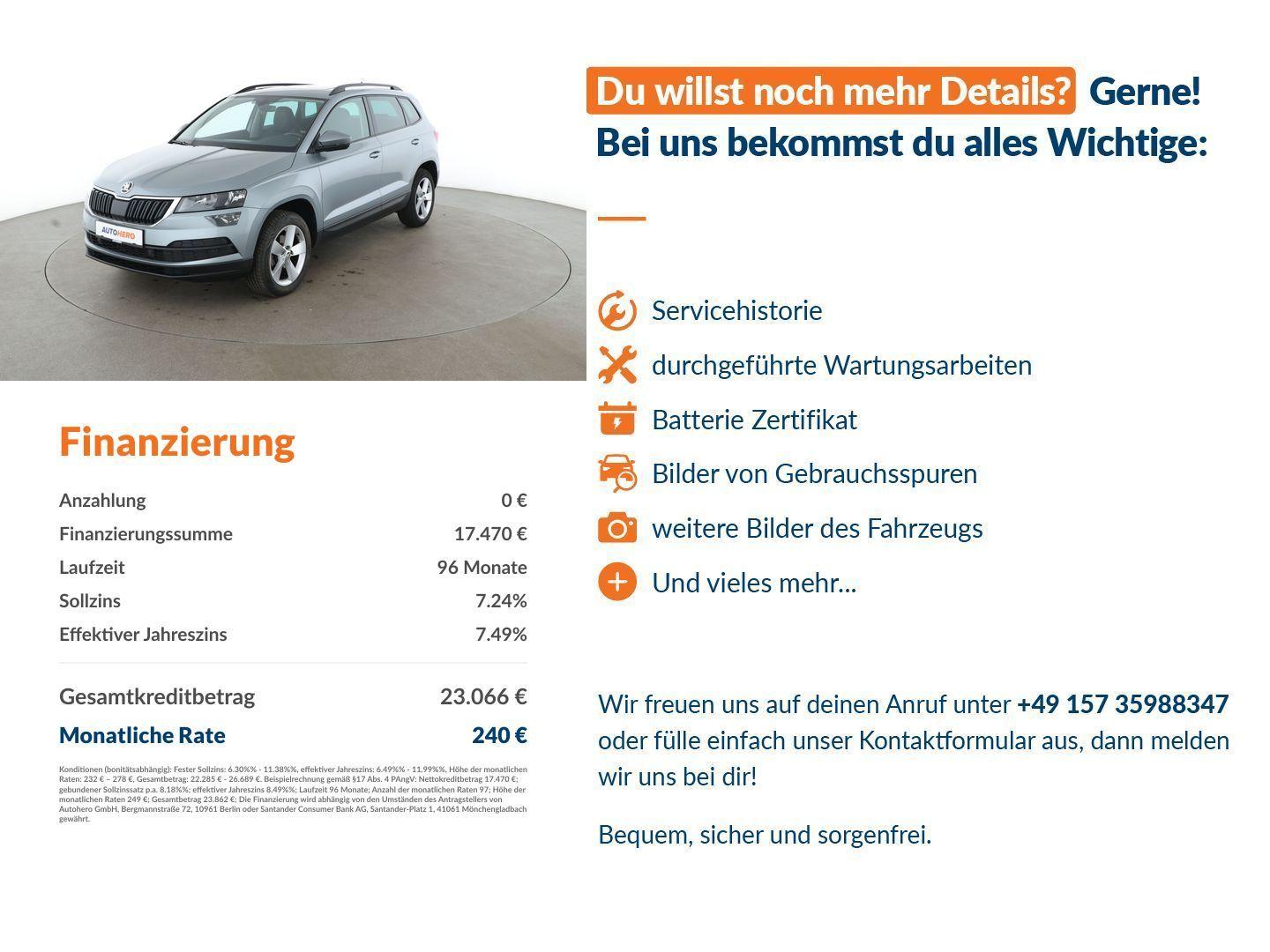 Skoda Karoq 1.5 TSI ACT Ambition Aut.*TEMPO*PANO*PDC*, миниатюра 14