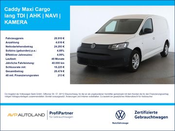 Volkswagen Caddy Maxi Cargo lang TDI | AHK | NAVI | KAMERA