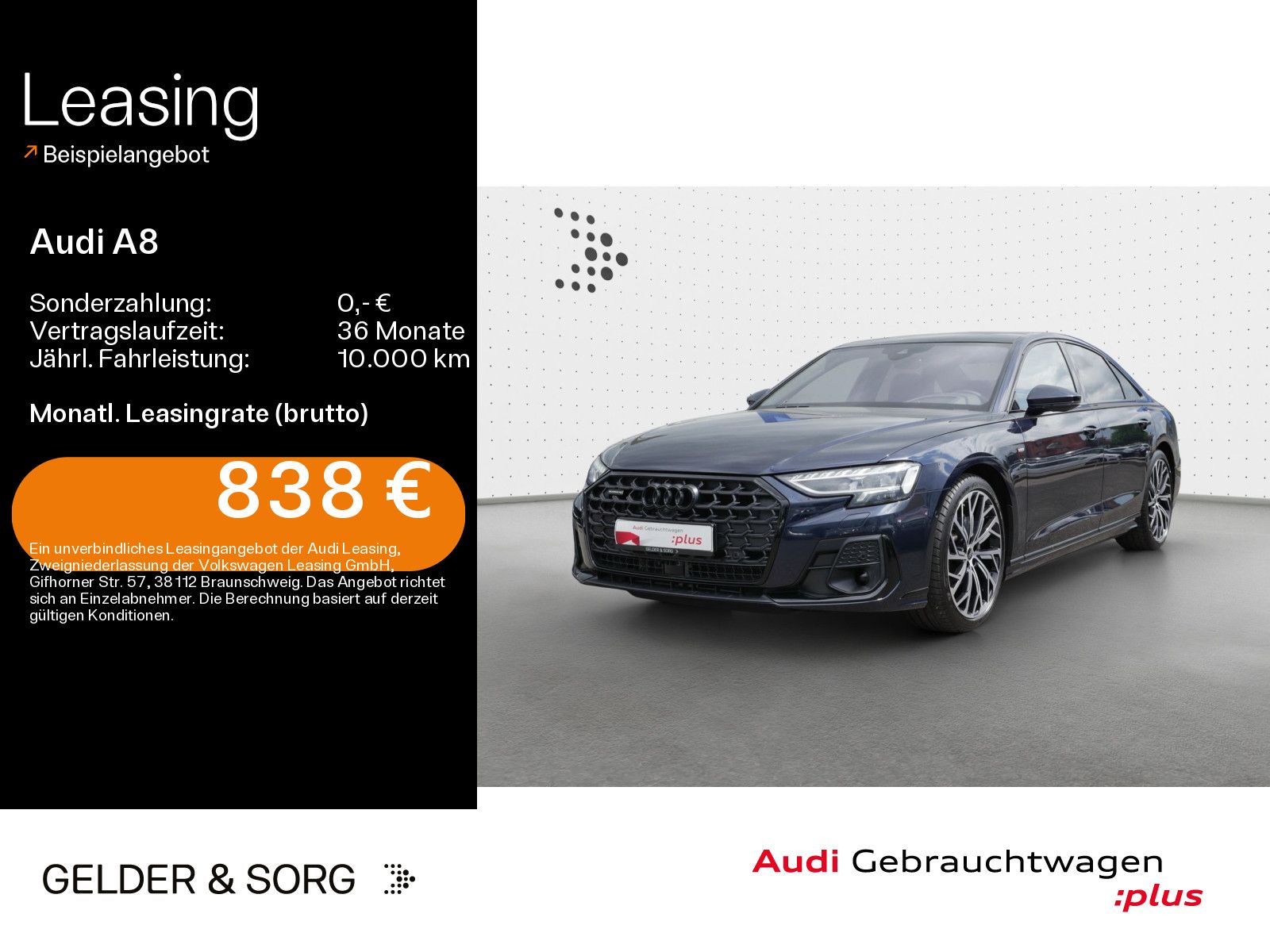 Audi A8 50 TDI quattro B&O*OptikSchwarz*HuD*Pano