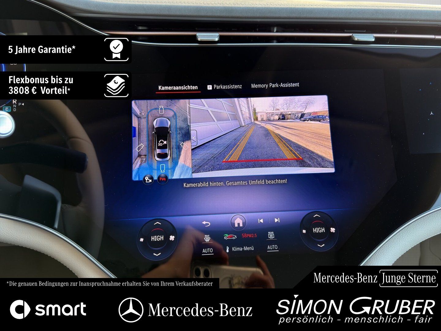 Fahrzeugabbildung Mercedes-Benz EQS 450 4M AMG Massage Sitzklima Nappa Mod 2026!