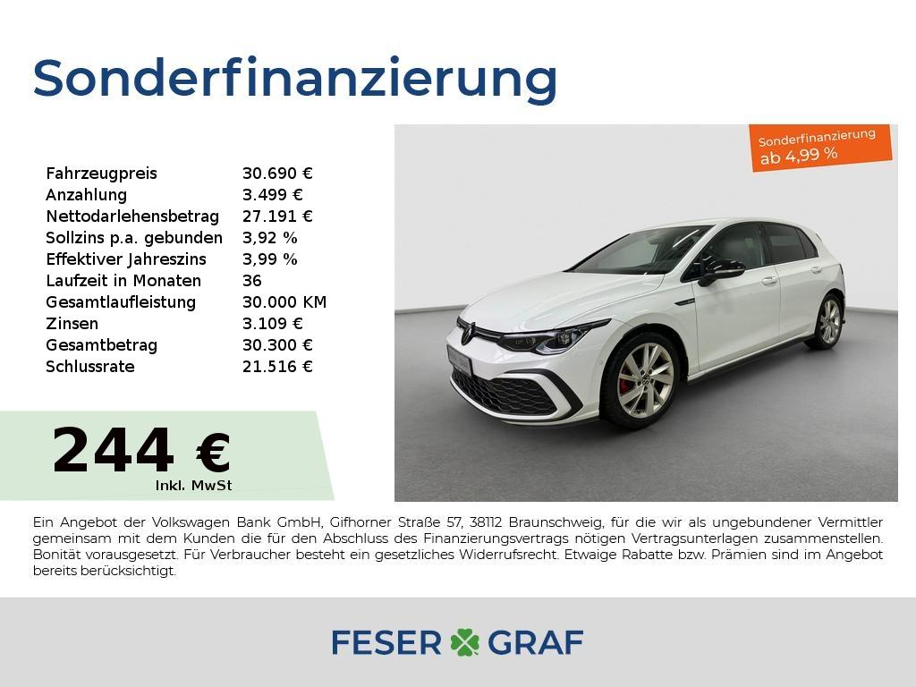 Volkswagen Golf VIII GTD DSG HUD RFK Matrix Navi ACC Black