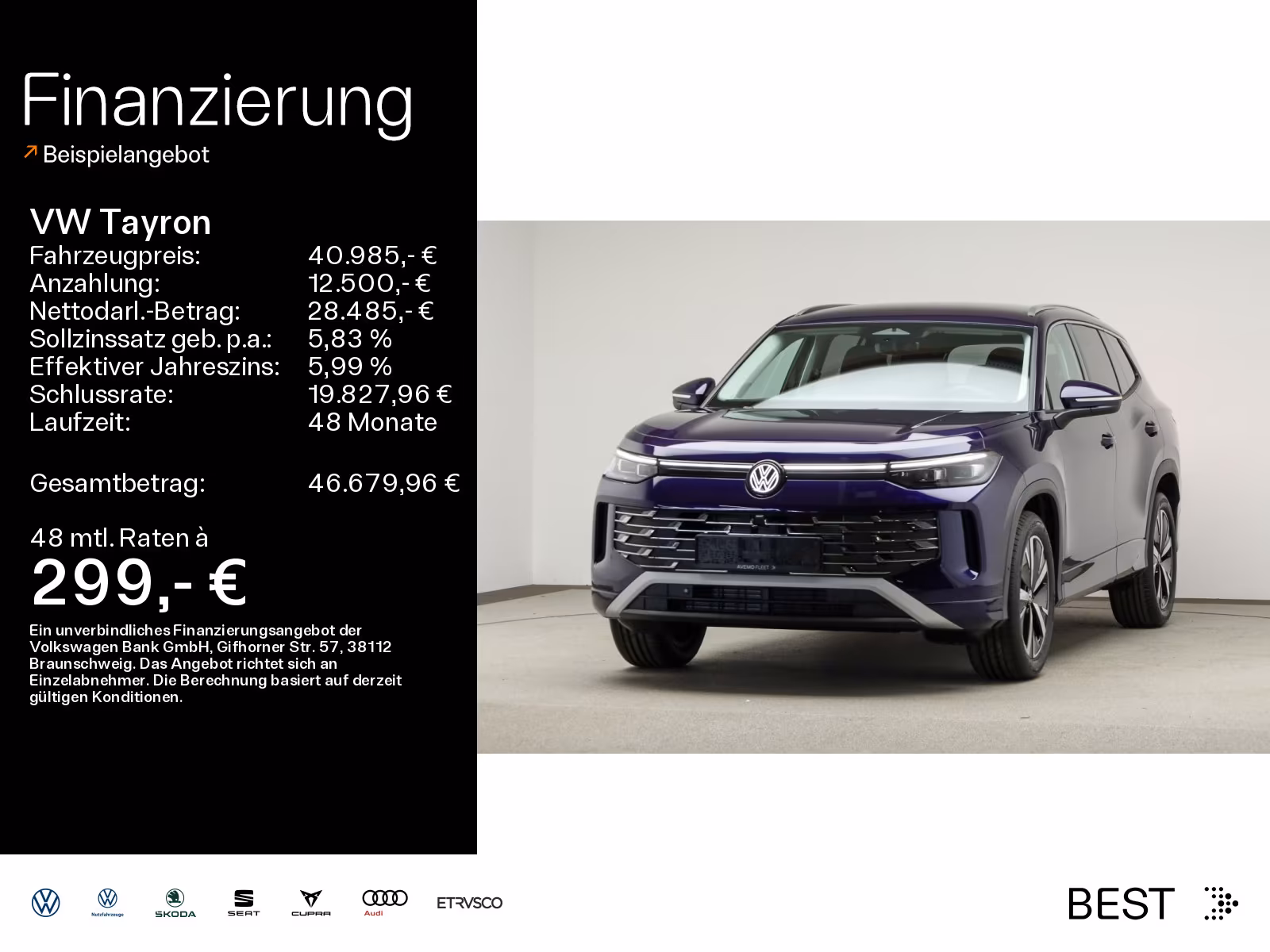 Volkswagen Tayron 1.5 eTSI DSG Elegance 7 Sitzer*AHK*NAV