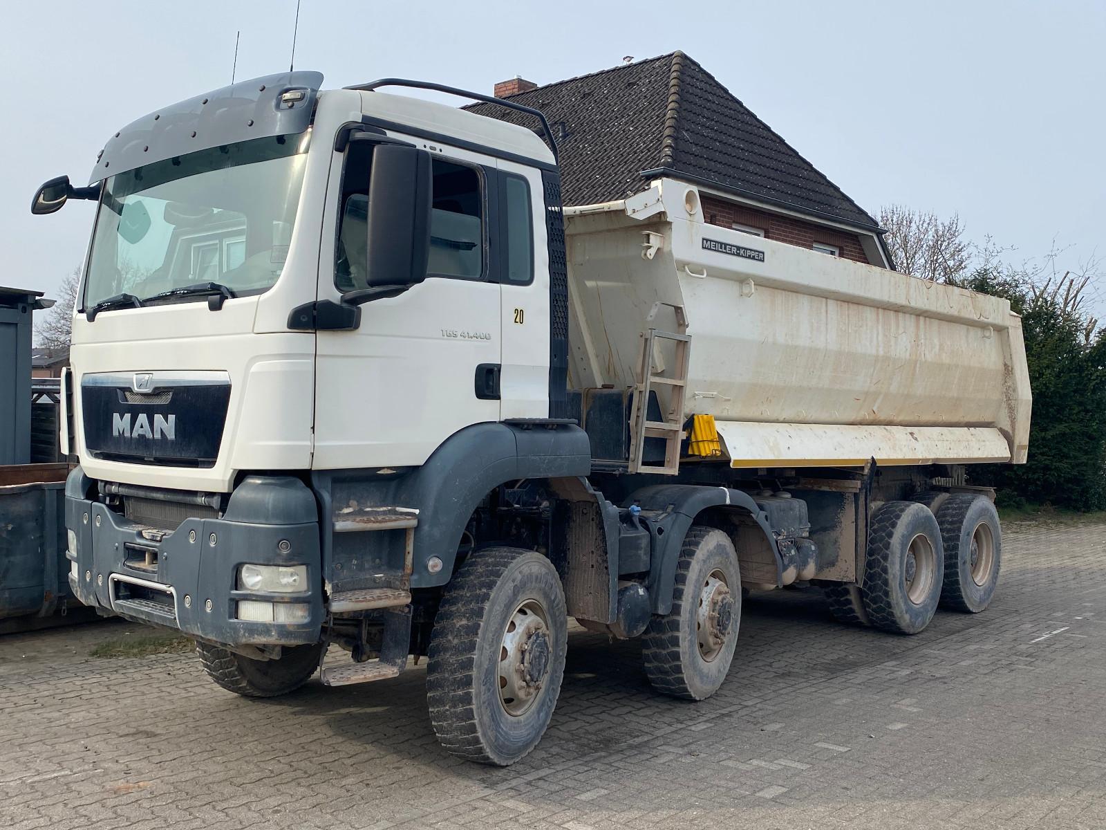 MAN 41.400 FAK 8x8 Allrad Meiller Mulde Klima EURO 5