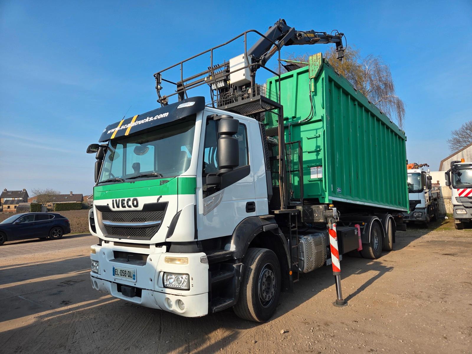 Iveco STRALIS 420 6X2 TIPPER CRANE KESLA 17 TON 2 EXT