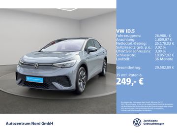 Volkswagen Leasingangebot: Volkswagen ID.5 Pro NAVI+LED+ACC+LENKRADHZG+SITZHZG