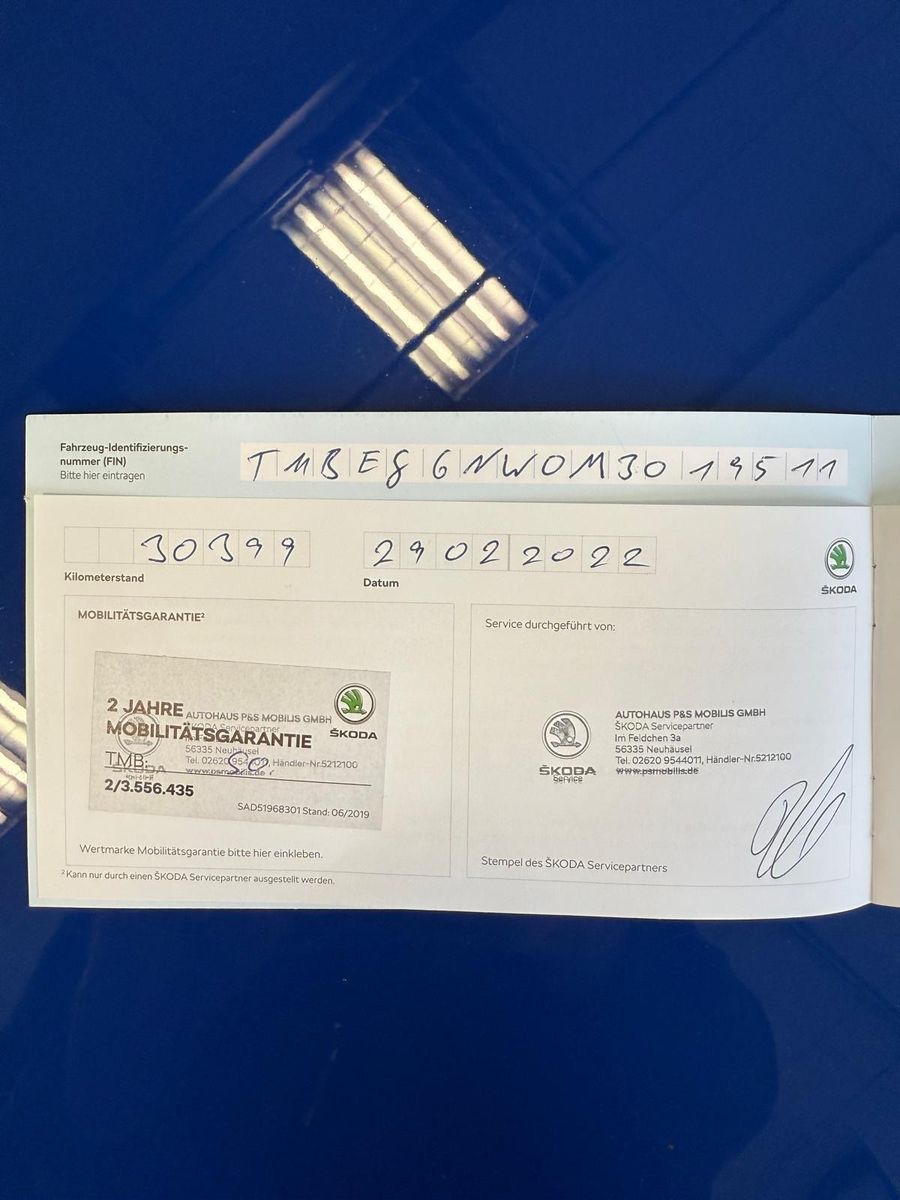 Fahrzeugabbildung SKODA Scala Drive 125 / 1.HAND/8-FACH-BEREIFT/NAVI/LED