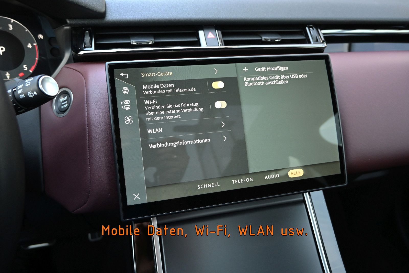 Fahrzeugabbildung Land Rover Range Rover Velar D300 DYNAMIC HSE °UVP 112.884€