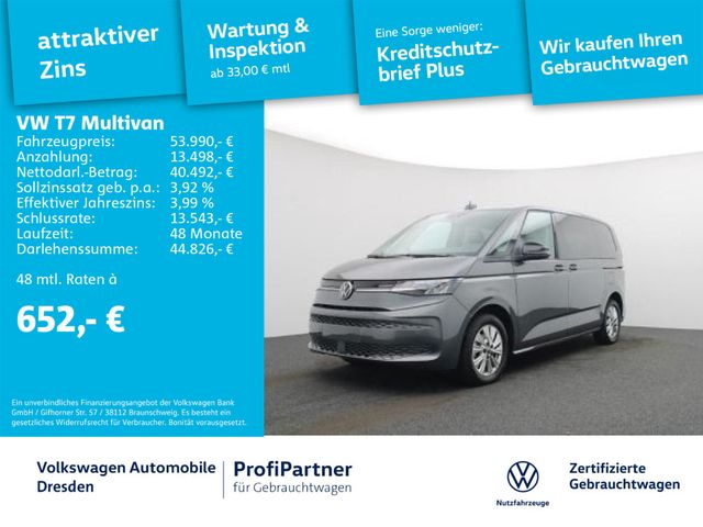 Volkswagen T7 Multivan Life LED NAV AHZV KAMERA TISCH LEDER